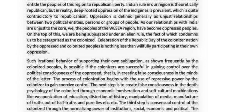 6 militant outfits from Northeast call for total shutdown on Republic Day