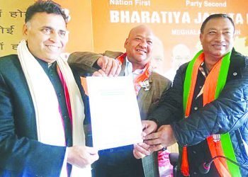 Meghalaya : New state BJP president  to lead organisations to Delhi on ILP