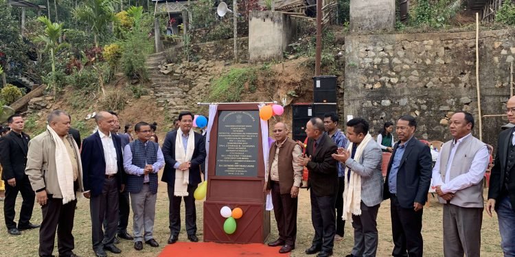 Meghalaya CM lays the foundation for 29 km  road  in Ri -Bhoi District