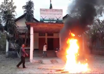 Assam BTC Polls 2020 :BPF supporters object to Raju Bharal’s nomination ;  attempt to burn Dhira block  office