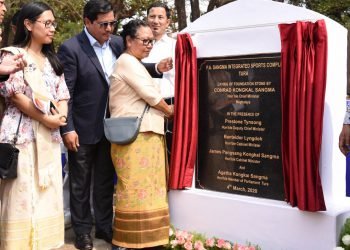 Meghalaya : Statue of Iconic leader of NE & former Lok  Sabha Speaker Purno A  Sangma unveiled