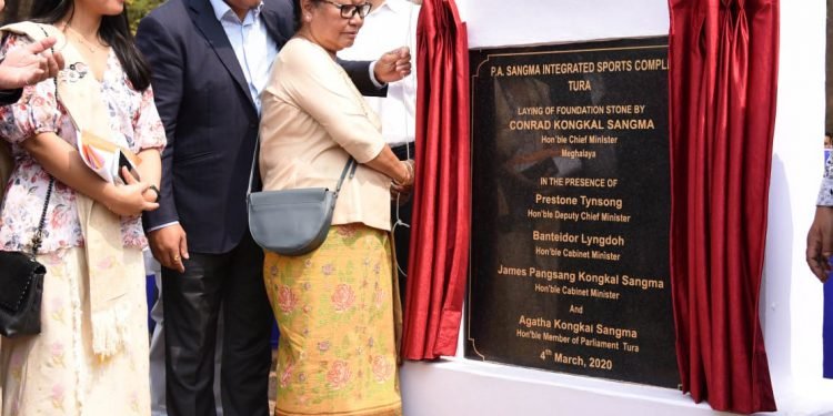 Meghalaya : Statue of Iconic leader of NE & former Lok  Sabha Speaker Purno A  Sangma unveiled