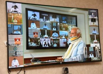 PM  Modis Interact With State CMs  Underway on Lockdown Exit Strategy