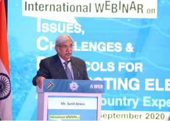ECI hosts International Webinar on  Conducting Elections during COVID-19