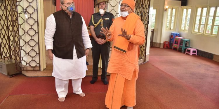 Meghalaya Governor visits Ramakrishna Mission and Cathedral Church