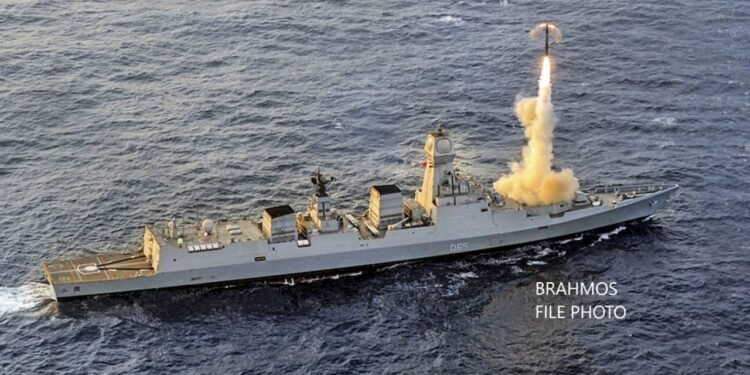 BrahMos Supersonic Cruise Missile Successfully Test Fired from  INS Chennai