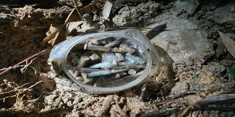 Meghalaya : Huge cache of Arms and Ammunitation recovered in Nengmadalgre