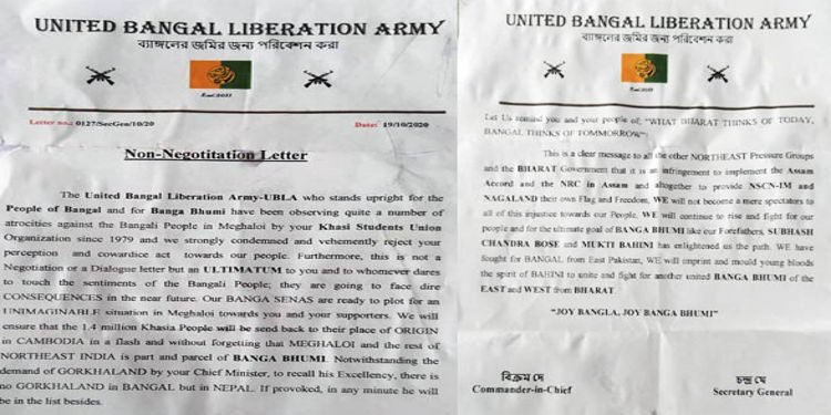 Meghalaya :  Criminal Case against militant group UBLA