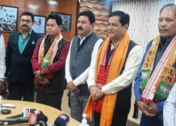 Frmr MP Biswajit Daimary &  Emmanuel Mushahary joins BJP