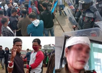 Meghalaya: 7 police personnel injured during protest at public hearing site