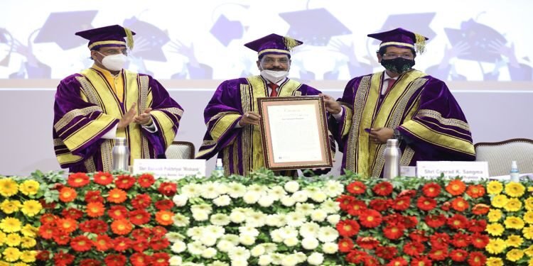Meghalaya CM Conrad  conferred Honorary Degree by Sharda University