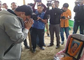 Assam: UPPL chief Pramod Boro offers tribute to Late Tarun Gogoi