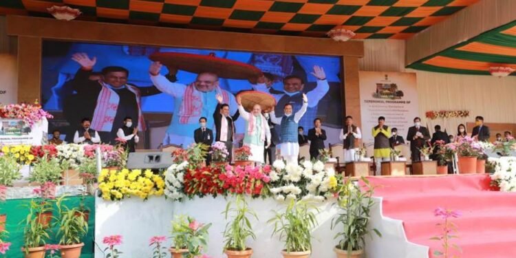 Union HM Amit Shah launches several development projects in Assam