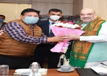 BTC CEM  Promod Boro meets Amit Shah over release of Ranjan Daimary
