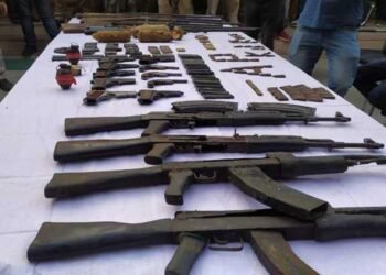 Huge cache of arms &  ammunition recovered in Kokrajhar,Chirang