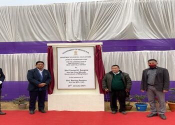 Meghalaya : Foundation of  New Stadium  & inauguration of  School building at Dalu