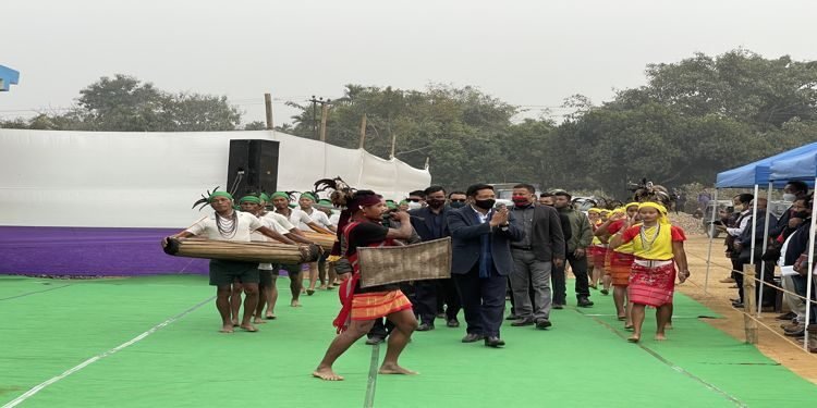 Meghalaya CM lays foundation stone of Chenanggre Stadium at Adokgre