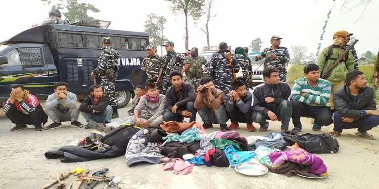 BTC :  Encroachers  forcefully try to occupy forest land along Indo- Bhutan border   , 16 arrested