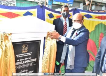 Manipur : CM Biren lays foundation stone of Women Markets