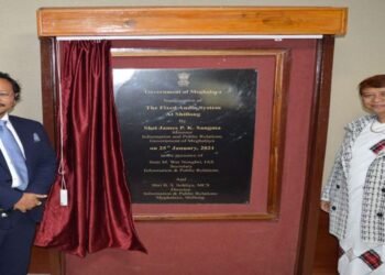 Meghalaya : James P K Sangma  inaugurates Fixed Audio System project in Shillong