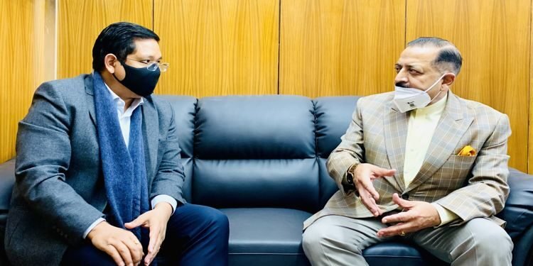 Meghalaya CM thanks DoNER Minister for constant support to the State projects