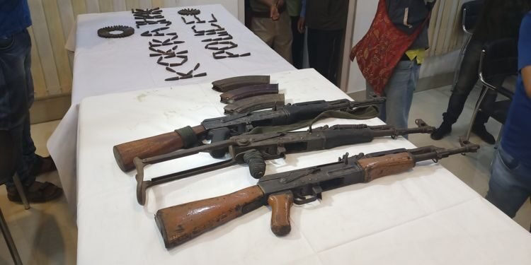 BTC : Huge cache of arms and ammunition recovered in Kokrajhar; Camp busted at Ripu Reserve