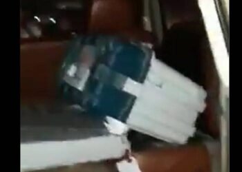 The video was shared by Congress General Secretary Priyanka Gandhi Vadra who attacked the ruling party and asked the EC to act decisively.