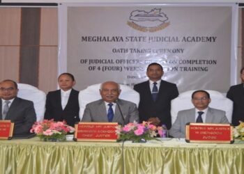 Meghalaya :  Justice Somadder administers oath to Judicial Officers