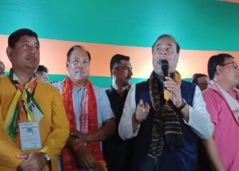 Assam  Polls: Minister Himanta  Sarma campaigns for UPPL candidates in BTR