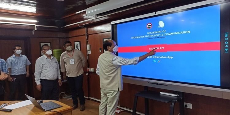 CM Rio launches Nagaland COVID -19 Information App