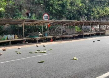 East Garo Hills  police file case after vegetable vendors dump produce on road