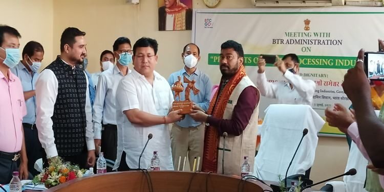 BTR : Union Minister Teli  emphasises on growth of  food processing units