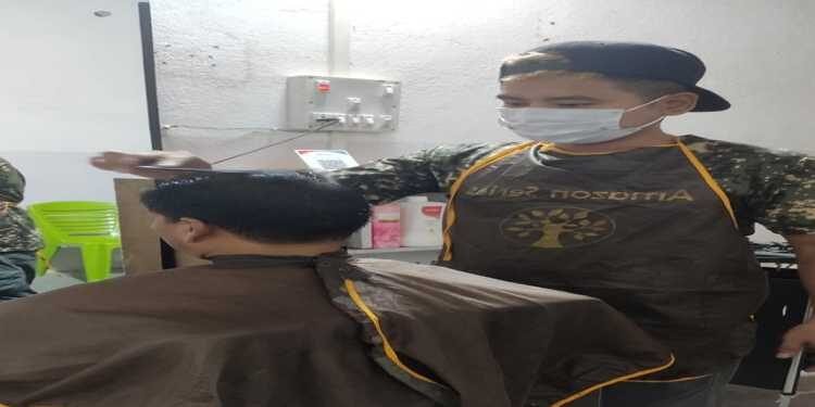 Naga youth catering to high demand for hair cutting during Pandemic