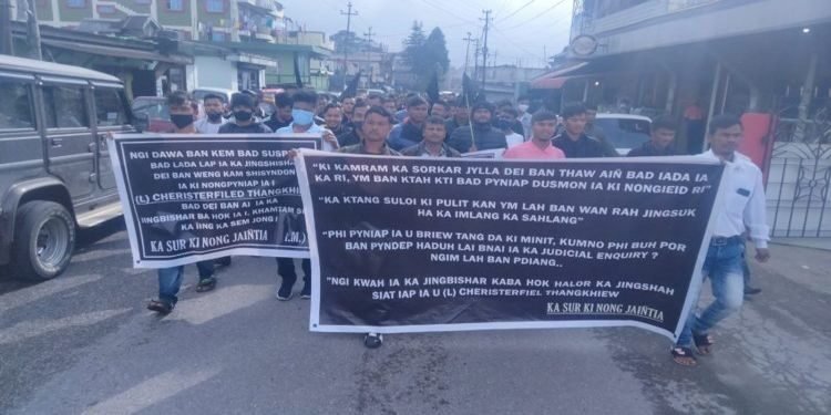 Black flag  peace rally  In Jaintia Hills condems killing of former HNLC leader