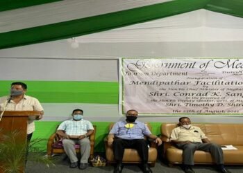 CM Conrad  inaugurates  Facilitation Centre  at Mendipathar Railway Station