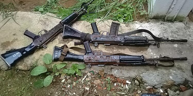 Police finally recover 3  stolen INSAS rifles from Wah Umkhrah