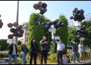 Fuel price hike : HYC  protests against petrol ,  diesel prices