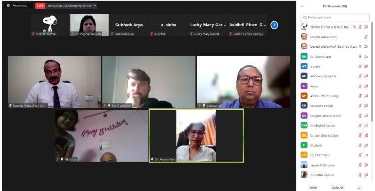 Webinar on  Building Incubation Ecosystem in NEHU