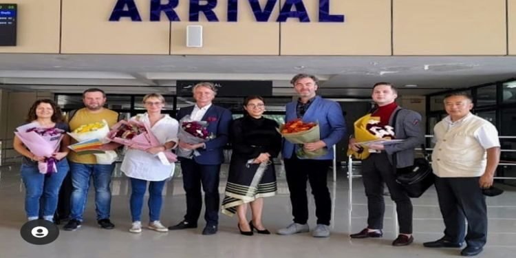 Latvian Ambassador & team of music educators in Nagaland