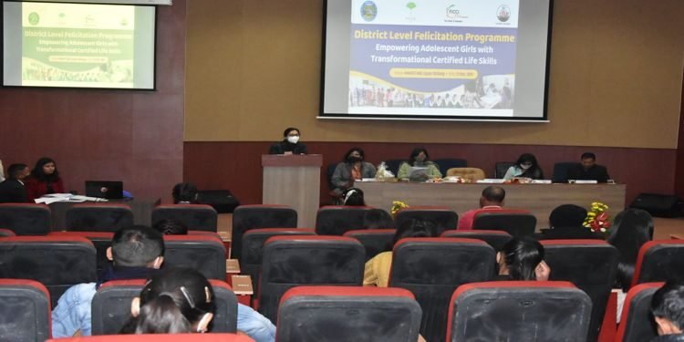 Meghalaya CS felicitates adolescent girls on completition of Life Skills Training Programme