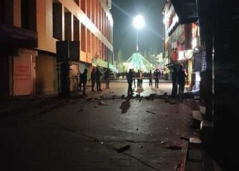 IED blast  at  Police Bazar  in  Shillong