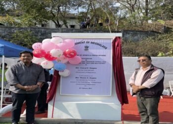 CM Sangma  inaugurates first artificial turf playground in Garo Hills