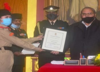 NCC cadets felicitated  by Meghalaya Governor