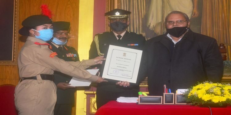NCC cadets felicitated  by Meghalaya Governor
