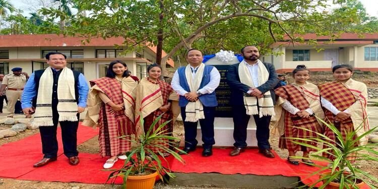 In Pix :Textile Minister inaugurates  Muga  Growing & Handloom Centre