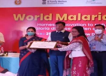 State receives award from Ministry of Health  for reduction of Malaria