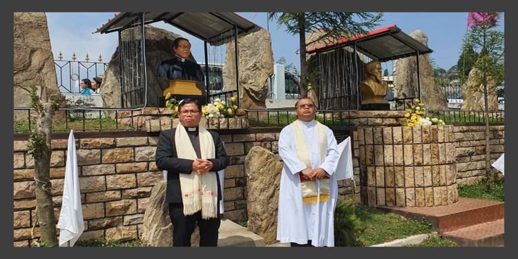 Late Archbishop Dominic Jala’s bust unveiled in Laitkor Parish