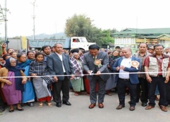 MLA & MDC Lambor Malngiang  inaugurates Internal Road at Urmasi  -U – Joh village