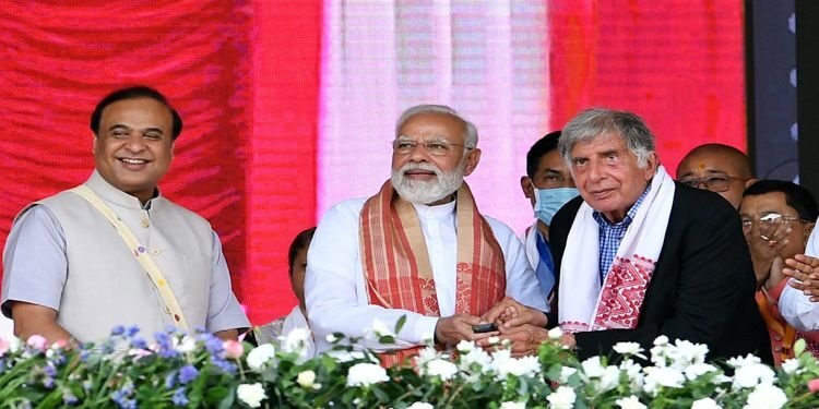 PM Modi lays the foundation stone of seven new cancer hospitals across Assam