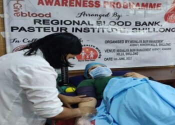 Meghalaya Environment Week : Blood Donation Camp at Pasteur  Institute